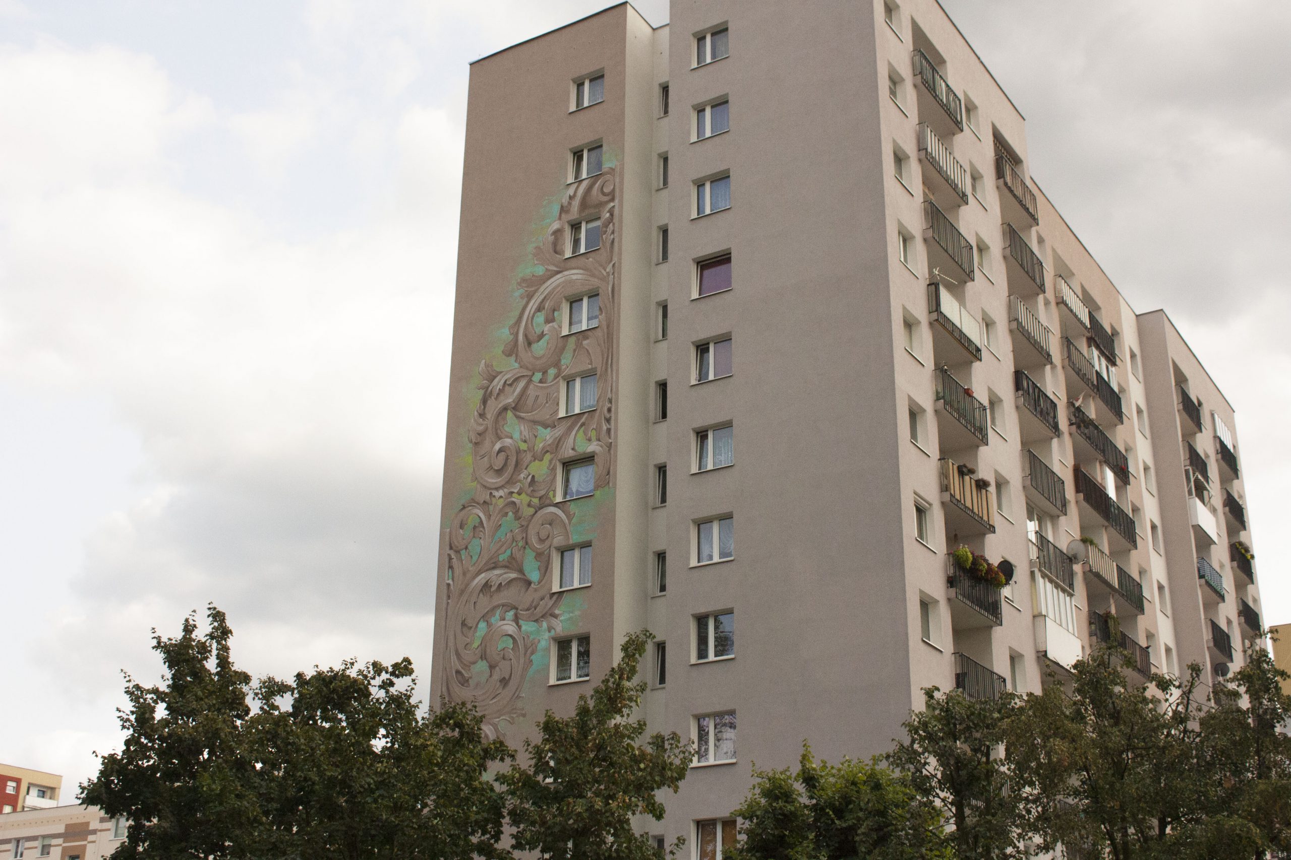 Mural dekoracyjny na Krajlewskiej w Zielona Góra