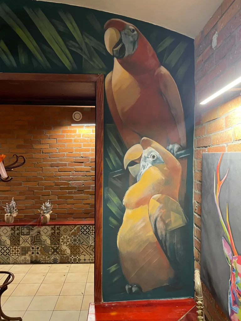 jazzgot mural motyw dżunglii