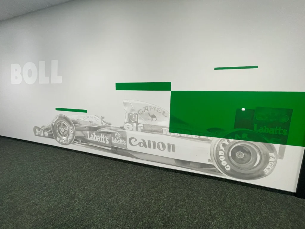 Mural w sali koncferencyjnej biura Boll